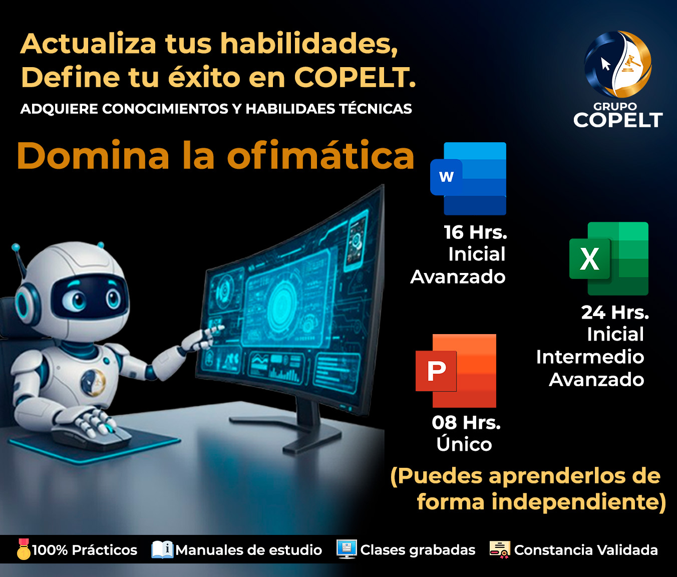 Persona creando un dashboard en Excel